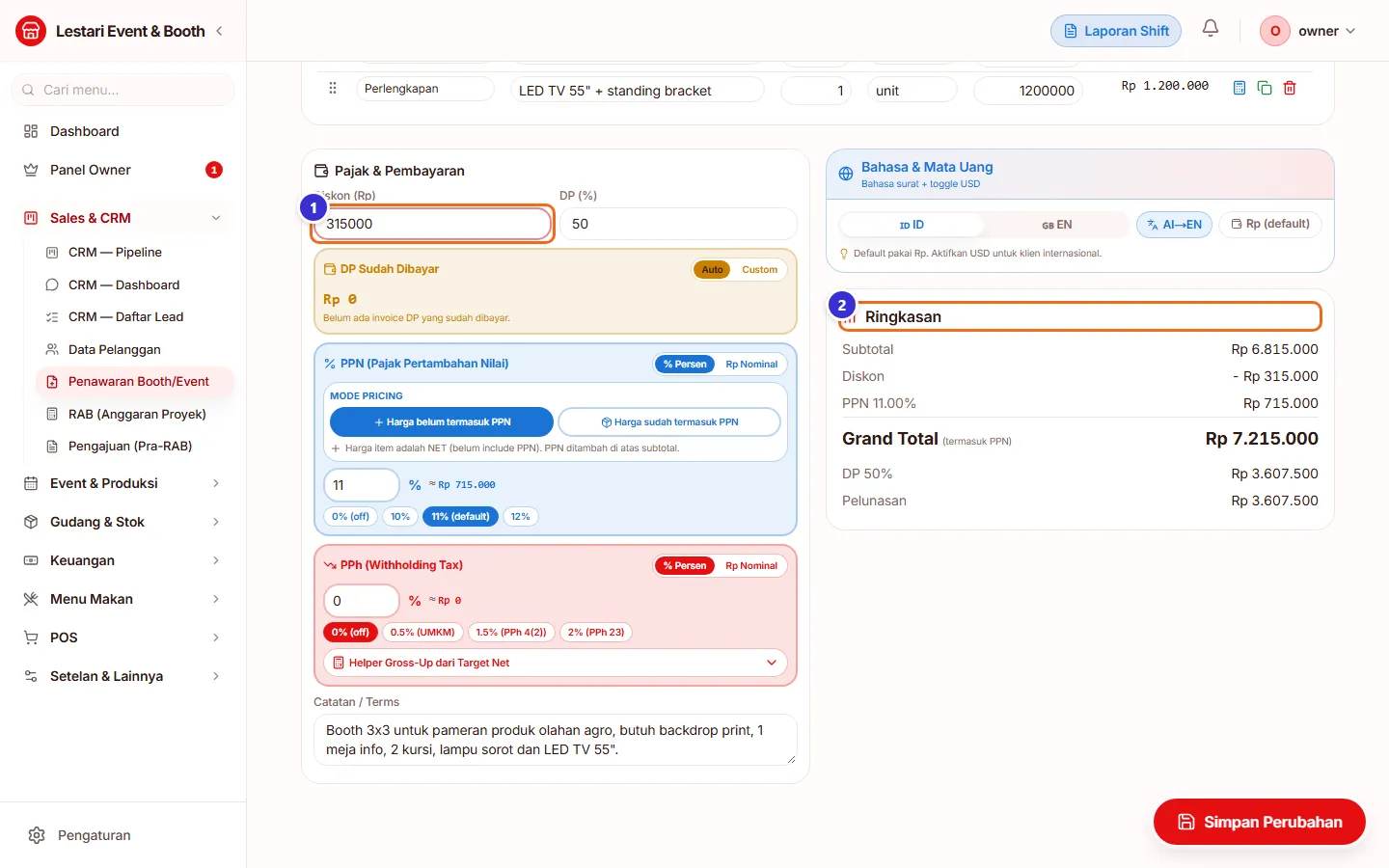Diskon pada revisi