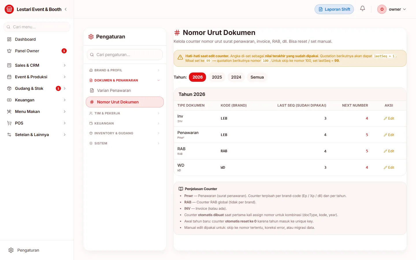 Halaman Nomor Urut Dokumen