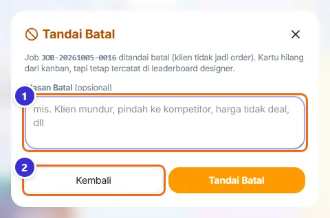 Jendela Tandai Batal